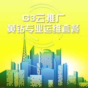 G3云推广黄钻专业运维套餐